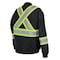 Tough Duck Hi-Vis Quilted Safety Jacket, 100% Polyester, Class 1 Type O, Black, 2XL S43221 - alternate 2