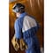 3M Hooded Disposable Coveralls, L, Blue, SMMS 4530-BLK-L - alternate 4