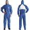 3M Hooded Disposable Coveralls, L, Blue, SMMS 4530-BLK-L - alternate 1