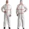 3M Hooded Coverall, White/Red, Sealed, L, PK25 4565-BLK-L - alternate 1