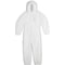 3M Hooded Disposable Coveralls, M, White, Microporous Laminate 4510-M - alternate 8
