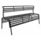 Safco Outdoor/Indoor Bench, CoGo Steel, Black 4368BL - alternate 1