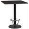 Flash Furniture Square Table-RD Base, Laminate Blk, 36", Square, Laminate Top, Wood Grain XU-BLKTB-3636-TR24B-4CFR-GG - alternate 1