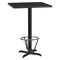 Flash Furniture Square Laminate Table, Laminate, Wood Grain XU-BLKTB-3030-T2222B-3CFR-GG - alternate 1