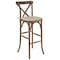 Flash Furniture Barstool, Cushion, Antique, Cross Back XA-X-BAR-GO-BC-GG - alternate 1