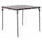 Flash Furniture Square Folding Table, Plastic Top, Brown DAD-LF-86-GG - alternate 1