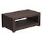 Flash Furniture Seneca Chocolate Brown Faux Rattan Coffee Table DAD-SF1-R-GG - alternate 1