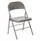 Flash Furniture Folding Chair, Gray, Metal, Double Braced BD-F002-GY-GG - alternate 1