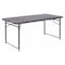 Flash Furniture Rectangle Folding Table, Plastic Top, Grey DAD-LF-122Z-DG-GG - alternate 1
