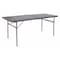 Flash Furniture Rectangle Folding Table, Plastic Top, Grey DAD-LF-183Z-DG-GG - alternate 1