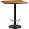 Flash Furniture Square Laminate Table, Laminate Top, Wood Grain XU-NATTB-3636-TR24B-4CFR-GG - alternate 1
