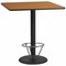 Flash Furniture Square Laminate Table, Laminate Top, Wood Grain XU-NATTB-4242-TR24B-4CFR-GG - alternate 1