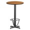 Flash Furniture Round Laminate Table, Laminate, Wood Grain XU-RD-24-NATTB-T2222B-3CFR-GG - alternate 1