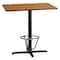 Flash Furniture Rectangle Laminate Table, Laminate, Wood Grain XU-NATTB-2442-T2230B-3CFR-GG - alternate 1