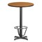 Flash Furniture Round Laminate Table, Laminate, Wood Grain XU-RD-30-NATTB-T2222B-3CFR-GG - alternate 1
