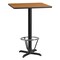Flash Furniture Square Laminate Table, Laminate, Wood Grain XU-NATTB-3030-T2222B-3CFR-GG - alternate 1