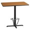 Flash Furniture Rectangle Natural Laminate Table, X, Base, 30"X42", Laminate, Wood Grain XU-NATTB-3042-T2230B-3CFR-GG - alternate 1