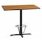 Flash Furniture Rectangle Laminate Table, Laminate, Wood Grain XU-NATTB-3048-T2230B-3CFR-GG - alternate 1