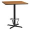 Flash Furniture Square Laminate Table, Laminate, Wood Grain XU-NATTB-3636-T3030B-3CFR-GG - alternate 1