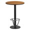 Flash Furniture Round Laminate Table, Laminate, Wood Grain XU-RD-24-NATTB-TR18B-3CFR-GG - alternate 1