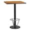 Flash Furniture Square Laminate Table, Laminate, Wood Grain XU-NATTB-2424-TR18B-3CFR-GG - alternate 1