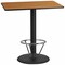 Flash Furniture Rectangle Laminate Table, Laminate Top, Wood Grain XU-NATTB-2442-TR24B-4CFR-GG - alternate 1