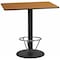 Flash Furniture Rectangle Laminate Table, Laminate Top, Wood Grain XU-NATTB-3048-TR24B-4CFR-GG - alternate 1