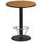 Flash Furniture Round Laminate Table, Laminate Top, Wood Grain XU-RD-36-NATTB-TR24B-4CFR-GG - alternate 1