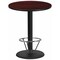 Flash Furniture Round Laminate Table, Laminate Top, Wood Grain XU-RD-36-MAHTB-TR24B-4CFR-GG - alternate 1