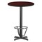 Flash Furniture Round Laminate Table, Laminate, Wood Grain XU-RD-30-MAHTB-T2222B-3CFR-GG - alternate 1
