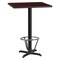 Flash Furniture Square Laminate Table, 30" W, 30" L, 43.125" H, Laminate, Wood Grain XU-MAHTB-3030-T2222B-3CFR-GG - alternate 1