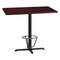 Flash Furniture Rectangle Laminate Table, 30" W, 48" L, 43.125" H, Laminate, Wood Grain XU-MAHTB-3048-T2230B-3CFR-GG - alternate 1