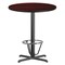 Flash Furniture Round Laminate Table, Laminate, Wood Grain XU-RD-36-MAHTB-T3030B-3CFR-GG - alternate 1