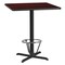 Flash Furniture Square Laminate Table, 36" W, 36" L, 43.125" H, Laminate, Wood Grain XU-MAHTB-3636-T3030B-3CFR-GG - alternate 1
