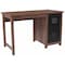 Flash Furniture Computer Desk Computer Desk, Metal Drawers, Oak, 23-1/2" D X 30" H, 47-1/4" W X Crosscut Oak NAN-JN-21736T-GG - alternate 1