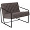 Flash Furniture Hercules Madison Lounge Chair, Retro Gray Seat, Gray Back, 29 W 31-3/4" L 27.5 H, Slanted ZB-8522-GY-GG - alternate 1