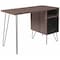 Flash Furniture Contemporary Desk Computer Desk, Metal Door, Metal Legs Blk, 21-1/2" D X 30" H, 43-1/4" W X Rustic NAN-JN-21735T-GG - alternate 1