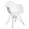 Flash Furniture Alonza Chair, White Seat, White Back, 24.5 W 25" L 31.25 H, Chrome, Polypropylene Seat FH-132-CPP1-WH-GG - alternate 1