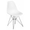 Flash Furniture Elon Chair, White Back, 18-1/4 in W 22-1/2" L 32" H FH-130-CPP1-WH-GG - alternate 1