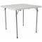Flash Furniture Square Folding Table, Plastic Top, White RB-3434FH-GG - alternate 1