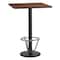 Flash Furniture Square Laminate Table, Laminate, Wood Grain XU-WALTB-2424-TR18B-3CFR-GG - alternate 1