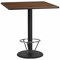 Flash Furniture Square Laminate Table, Laminate Top, Wood Grain XU-WALTB-4242-TR24B-4CFR-GG - alternate 1