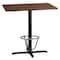 Flash Furniture Rectangle Laminate Table, Laminate, Wood Grain XU-WALTB-2442-T2230B-3CFR-GG - alternate 1