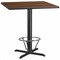 Flash Furniture Square Laminate Table, Laminate Top, Wood Grain XU-WALTB-4242-T3333B-4CFR-GG - alternate 1