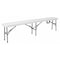 Flash Furniture Plastc Bench, 11"Wx72"L, Folding, White DAD-YCD-183Z-2-GG - alternate 1