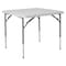 Flash Furniture Square Folding Table, Plastc, 34'' Sqr, Adj, Wht, Plastic Top, White RB-3434ADJ-GG - alternate 1