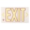 Zoro Select Exit Sign, Plastic, 15-3/8" W, 8-3/4" H, Exit (Double Arrows), White GRAN4735 - alternate 1