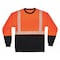 Ergodyne Black Front Perf. Lng Slv Shirt, S, Orange, Polyester, Orange, S 8281BK - alternate 1