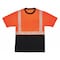 Ergodyne Short Sleeve Hi-Vis Black Bottom T-Shirt, Class 2, Polyester Breathable Knit, Orange/Black, M 8280BK - alternate 1