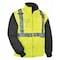 Ergodyne 3-in-1 Jacket/Vest, 300D Oxford Polyester, Class 2 Type R, Hi-Viz Lime, M 8287 - alternate 1